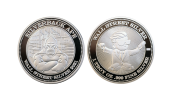 Custom 1 Troy Ounce .999 Fine Silver Coins. Wall Street Silver Coins