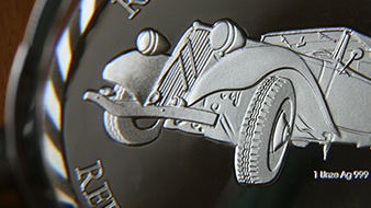 embossed custom commemorative coins in pure silver