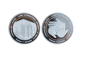 Alumni Coins_Custom Silver Coins in Polished Plate Finish