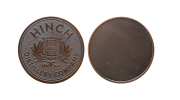 Antique Copper Coins. Customised for Distillery Products. Branded Coins. Antique Finish