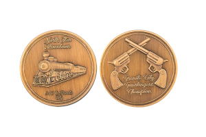 Custom Brass Antique Coins. Railway Coins