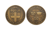 Christs Hospital Coins. Custom Bronze Coins in Antique Finish