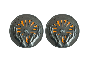 Custom Black Coins with Diamond. Custom Black Nickel Coins. Polished with Orange Soft Enamel Color
