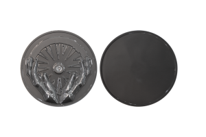 Custom Black Coins in Polished Finish