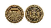 Saint Michael Coins. Custom Bronze Coins for good friends, Antique Custom Coins