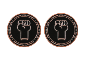 Custom Copper Coins with Soft Enamel