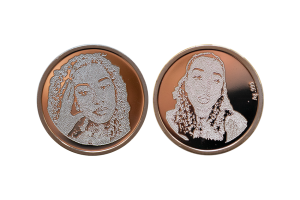 Engraving custom coins to commemorate exceptional moments.