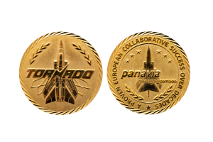 Custom Gold Coins Challenge Coins for Military Polished Spiral Boarder