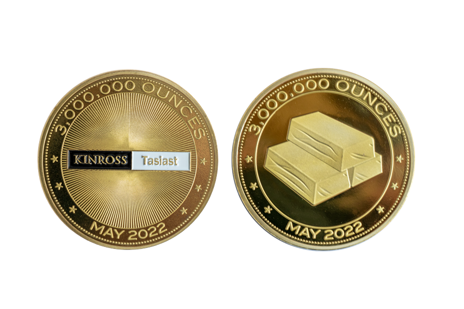 Custom Gold Coins_Polished Plate Soft Enamel_Kinross Gold Bars
