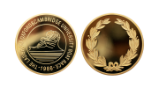 Custom Gold Coins_Polished Plate_Cambridge University Coins. Personalised Coins for Sports Event