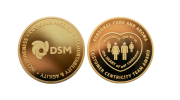 Team Award DSM Custom Coins in Gold