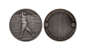 Custom Silver Coins Antiqued_Custom Golf Coins. Antique Bespoke Coins as Golf Medals