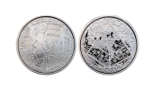 Pink Moon Coins. Custom Silver Coins  with detailed design. Lady Coins, Gentlemen's Club Coins