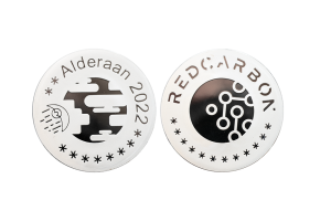 Custom Silver Coins_Polished Plate_Red Carbon Coins
