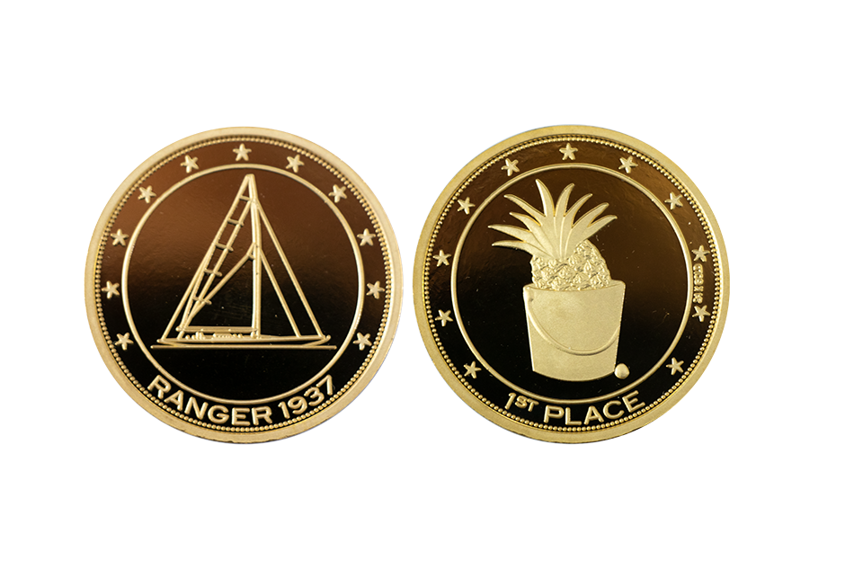 Custom Skipper Coins. Custom Solid Gold Coins, 24K hallmarked, Polished Plate