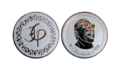 Festival coins with custom designs made from Silver in sandblasted and polished finish_Ray Charles Coins