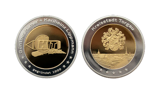 Gold and Silver Coins_ Custom Coins with Dual Plating