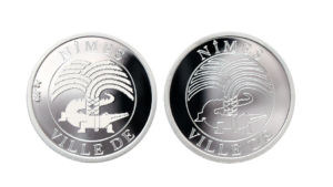 Custom engraved coins in silver