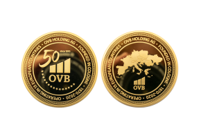 Custom Company Coins in24K Gold and Polished Plate Finish