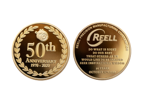 Golden Company Coins for 50th Anniversary