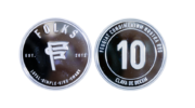 Silver Polished Plate Branding Coins_ Employee Recognition Anniversary Coins