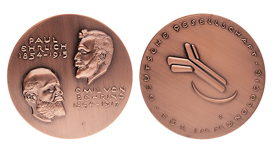 Customised coin in honour or Professor Paul Ehrlich