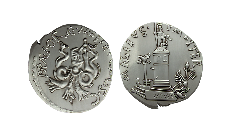Custom-minted Coins made in Antique Silver_Irregular Shape 