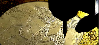 melting silver to make individual coins