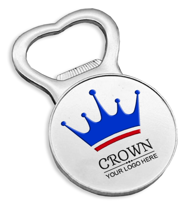 blue crown bottle opener