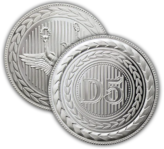Custom pure silver vending coins