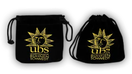 Velvet pouch for custom coins with individual logo print